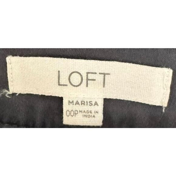 🆕️ LOFT Marisa Charcoal Grey Sailor Button Skinny Pant 00P - Picture 9 of 9